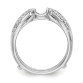 14K White Gold Diamond Guard